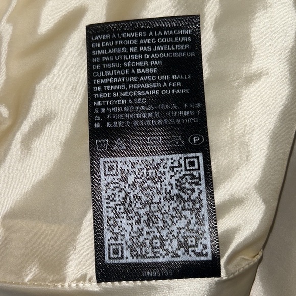 Lafayette 148 Scout Ivory Quilted Down Zip Front Puffer Vest Jacket - S - Picture 12 of 13